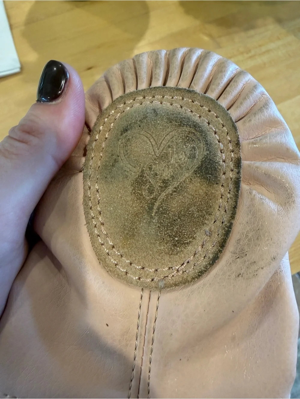 Kids Ballet Slippers in Light Pink with Elastic Cross-Strap